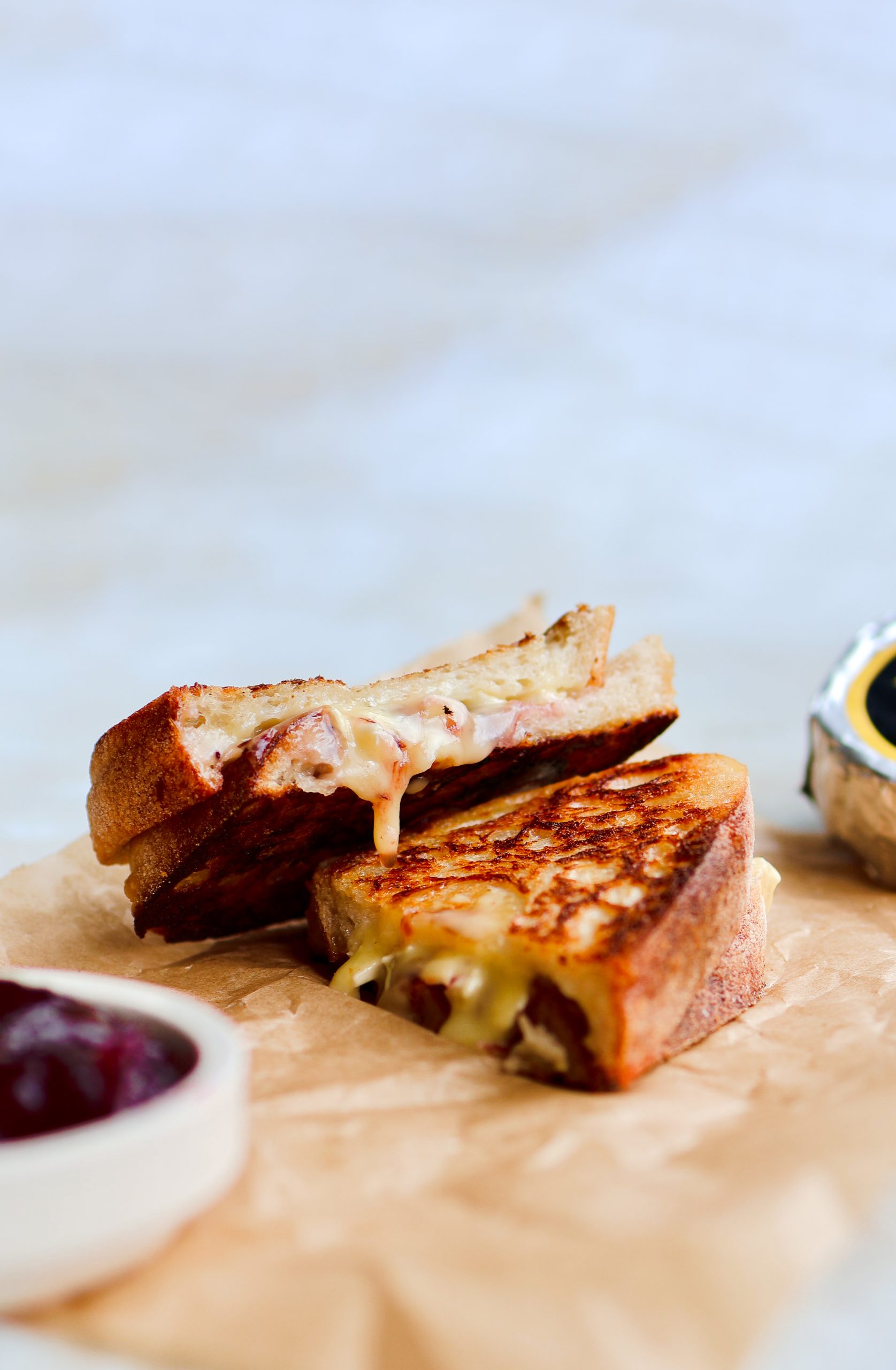 Brie & Cranberry Toastie Udder Delights
