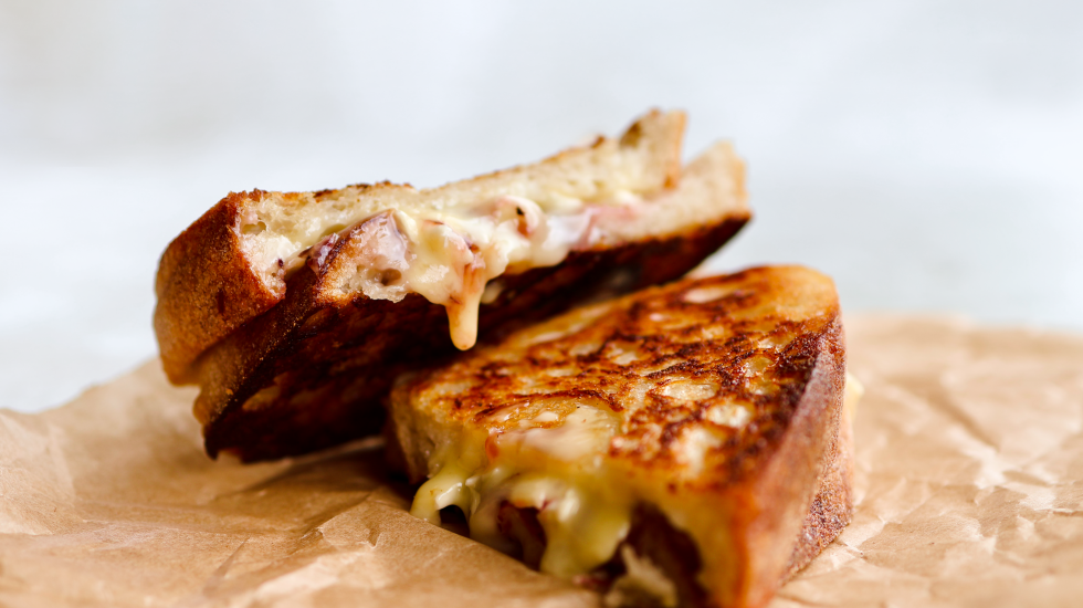 Brie & Cranberry Toastie Udder Delights