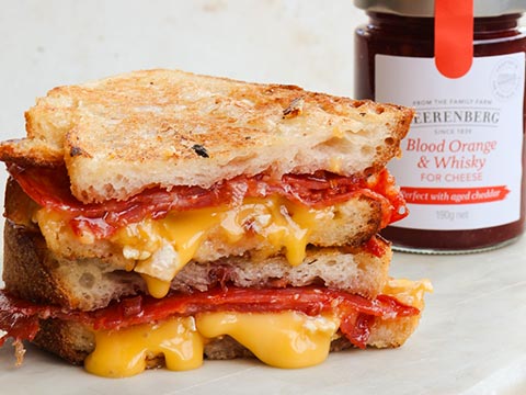 Smoked Brie Toastie with Chilli and Fennel Salami