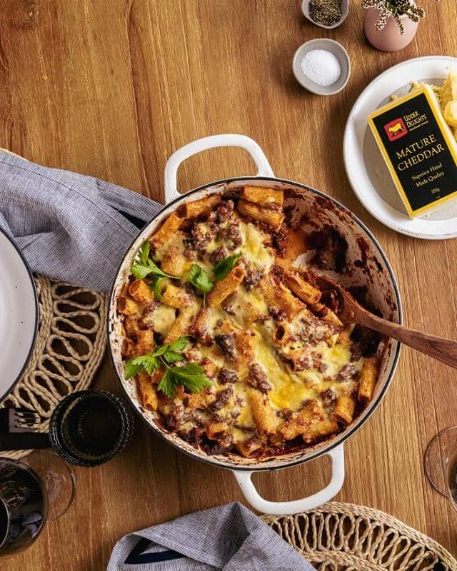 Shiraz Ragu Cheesy Pasta Bake