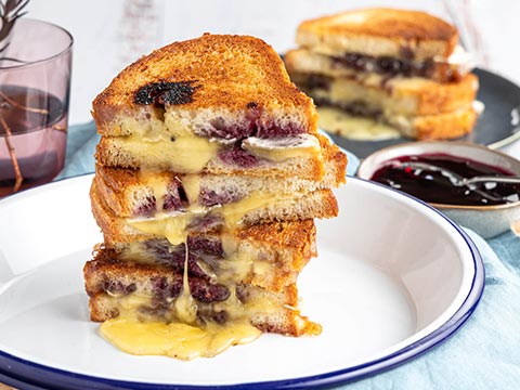 Pinot Noir and Truffle Brie Toastie